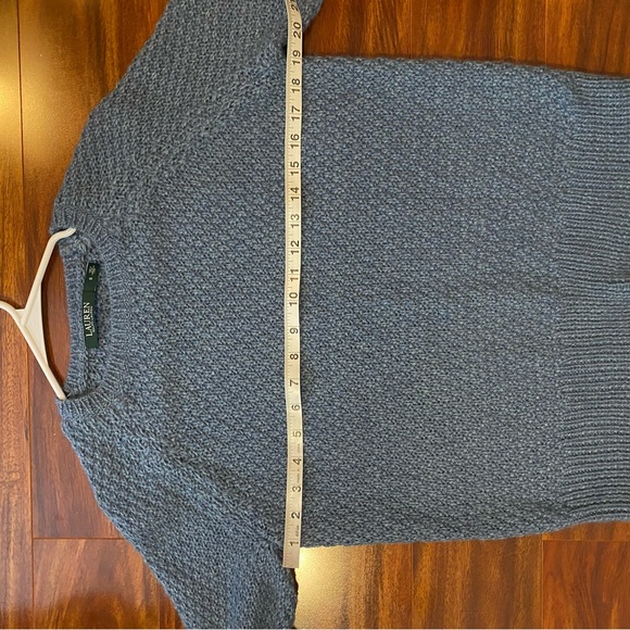 Ralph Lauren Women’s Blue Crew Neck Knit Sweater Wool blend - Picture 8 of 8